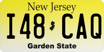 NJ license plate I48CAQ