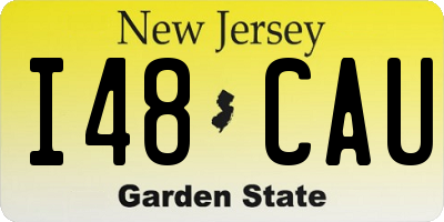 NJ license plate I48CAU