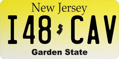 NJ license plate I48CAV