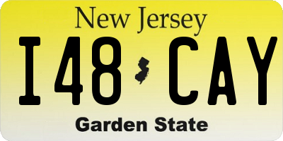 NJ license plate I48CAY