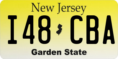 NJ license plate I48CBA