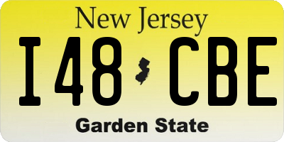 NJ license plate I48CBE