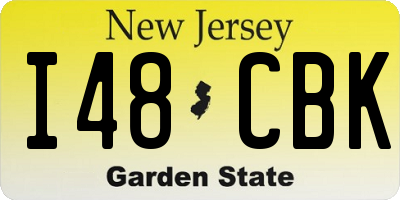 NJ license plate I48CBK
