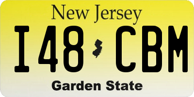 NJ license plate I48CBM