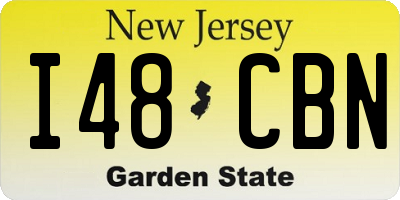 NJ license plate I48CBN