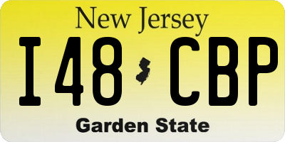 NJ license plate I48CBP