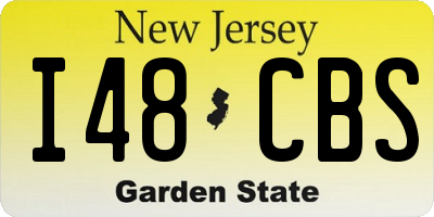 NJ license plate I48CBS