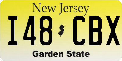 NJ license plate I48CBX