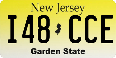 NJ license plate I48CCE