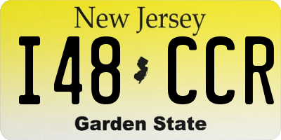 NJ license plate I48CCR