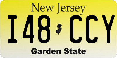 NJ license plate I48CCY