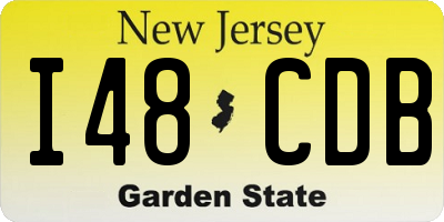 NJ license plate I48CDB