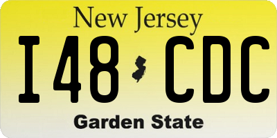 NJ license plate I48CDC