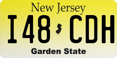 NJ license plate I48CDH