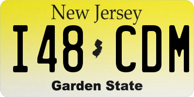 NJ license plate I48CDM