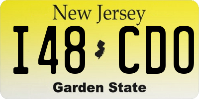 NJ license plate I48CDO