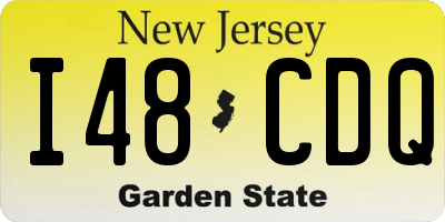 NJ license plate I48CDQ