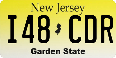 NJ license plate I48CDR