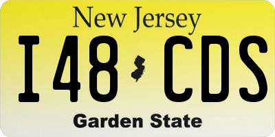 NJ license plate I48CDS