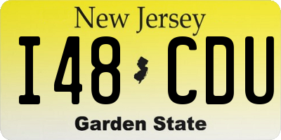 NJ license plate I48CDU