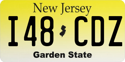 NJ license plate I48CDZ
