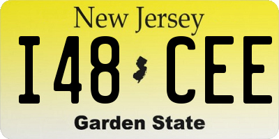 NJ license plate I48CEE
