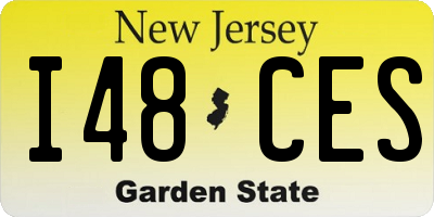 NJ license plate I48CES