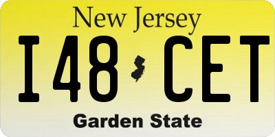 NJ license plate I48CET