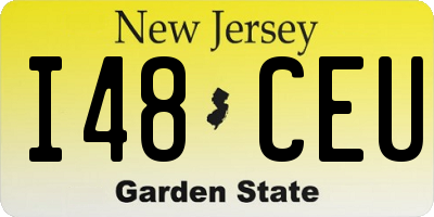 NJ license plate I48CEU