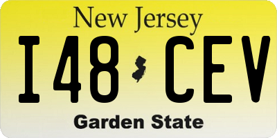NJ license plate I48CEV