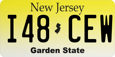NJ license plate I48CEW