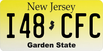 NJ license plate I48CFC