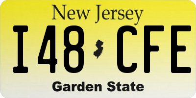 NJ license plate I48CFE
