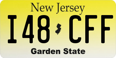 NJ license plate I48CFF