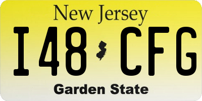 NJ license plate I48CFG