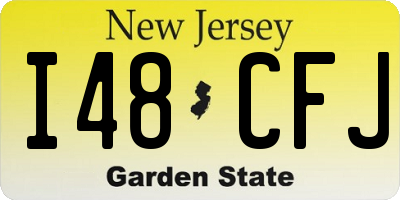 NJ license plate I48CFJ
