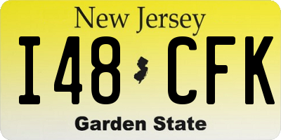 NJ license plate I48CFK