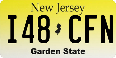 NJ license plate I48CFN