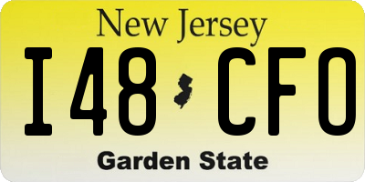 NJ license plate I48CFO