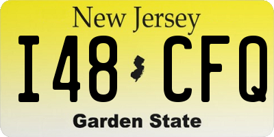 NJ license plate I48CFQ