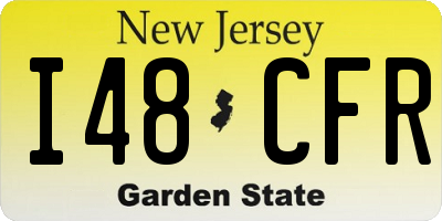NJ license plate I48CFR