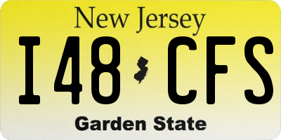 NJ license plate I48CFS
