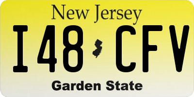 NJ license plate I48CFV