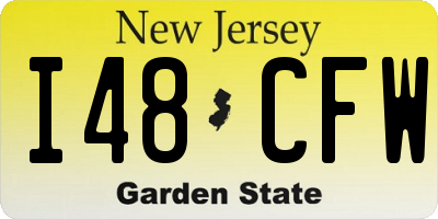 NJ license plate I48CFW