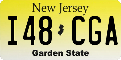 NJ license plate I48CGA