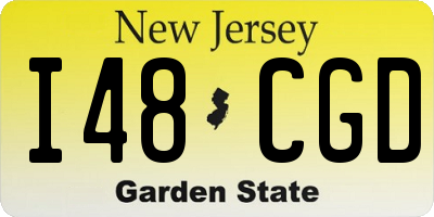 NJ license plate I48CGD
