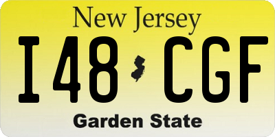 NJ license plate I48CGF