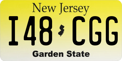 NJ license plate I48CGG
