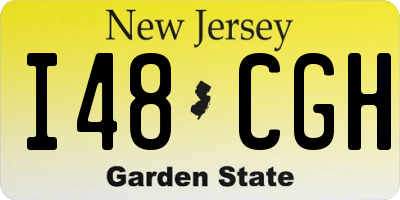 NJ license plate I48CGH