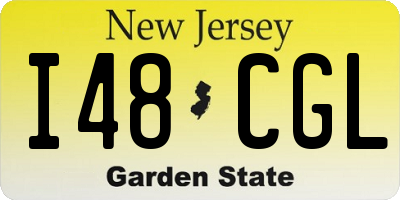 NJ license plate I48CGL
